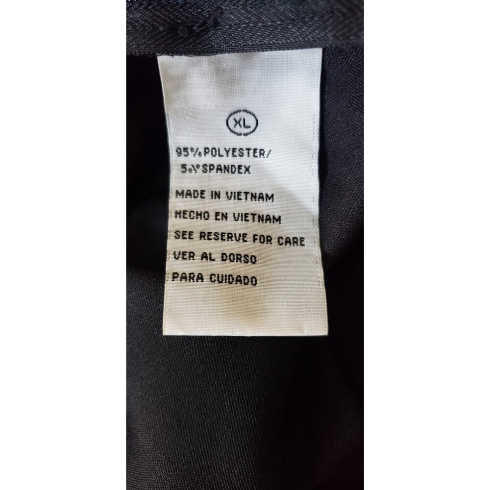 ADDISON EVENINGS OVERLAY WIDE LEGS BLACK PANTS XLARGE - Picture 10 of 10